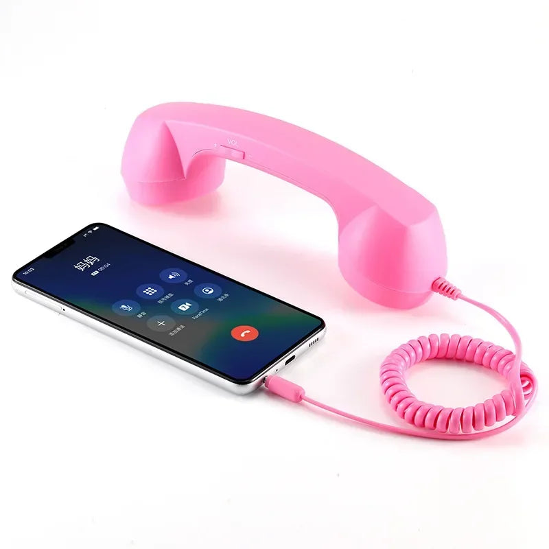 3.5mm Retro Phone Telephone Receivers Cellphone Handset For iPhone/iPad/Samsung PC Portable Classic Headphone