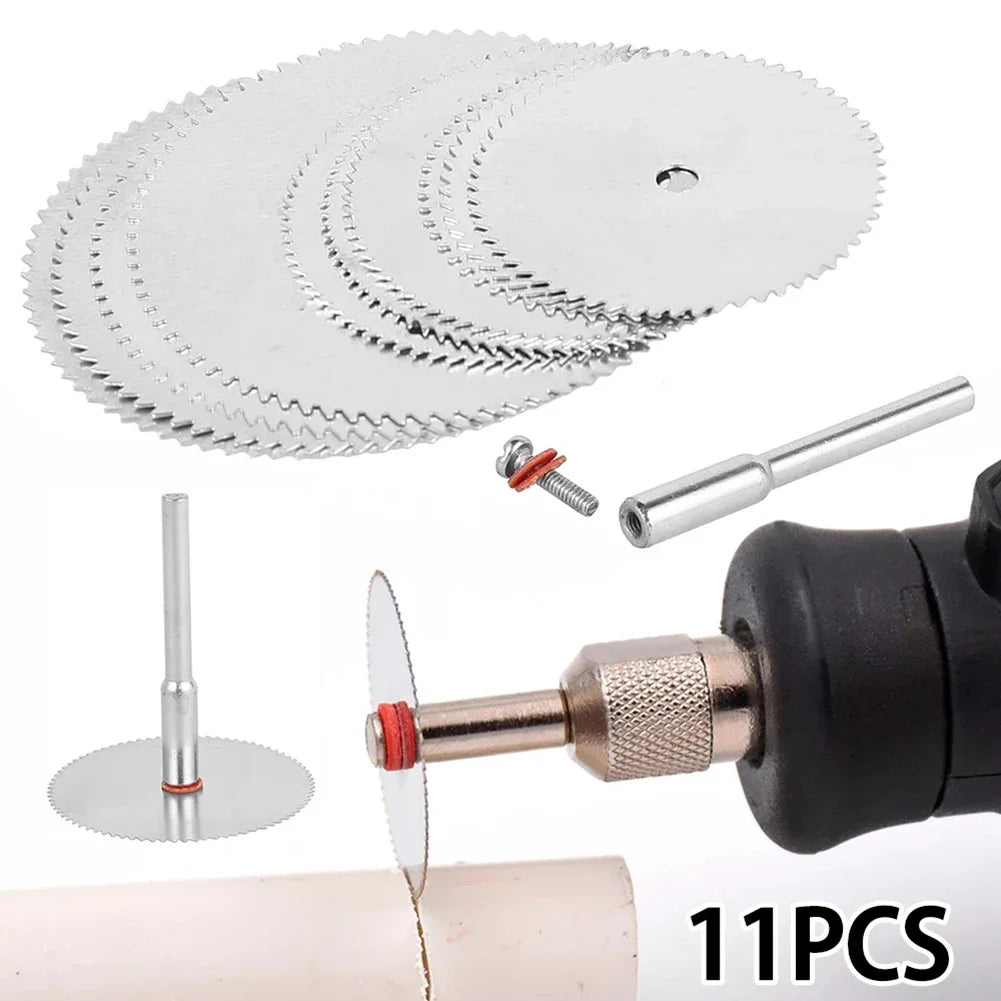 11pcs Mini Circular Saw Blade Disc wood working tools in wood saw hole saw Electric Grinding Cutting saw tool For Wood Cutting