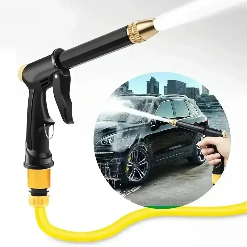 1pc Portable High-Pressure Water Hose Nozzle - Adjustable Spray for Garden, Car Washing & Pet Cleaning Tools