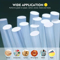20Pcs Durable Transparent Hot Melt Glue Sticks Strong Adhesion Flexible EVA Glue Sticks EVA Adhesive Glue Rods Craft Supplies