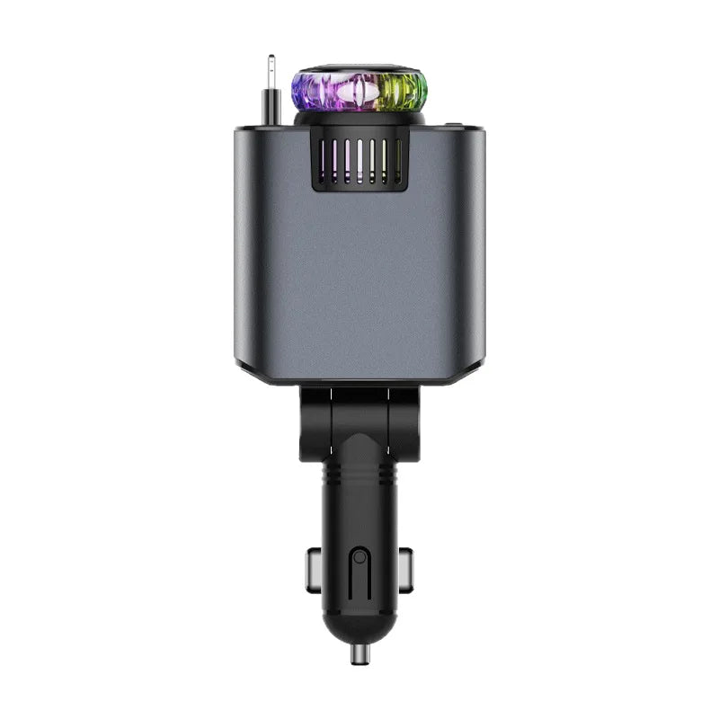 car charger super fast charging cable Apple 15 Huawei cigarette lighter conversion one to three fast charging data cable