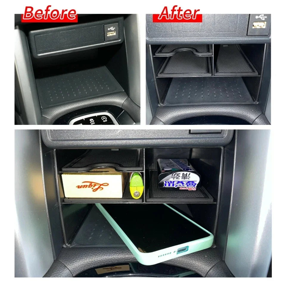 LUCKEASY for Toyota Corolla Cross 2022-2024 Car Storage Box Central Console Tidying Organizer Case Tray Interior Accessories