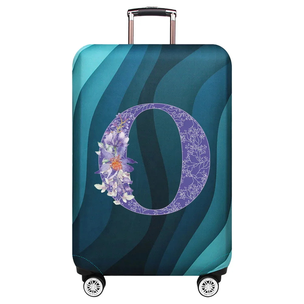 Luggage Covers 18-32inch Protector Travel Luggage Suitcase Protective Cover Stretch Dust Covers Print Purple Flower Series