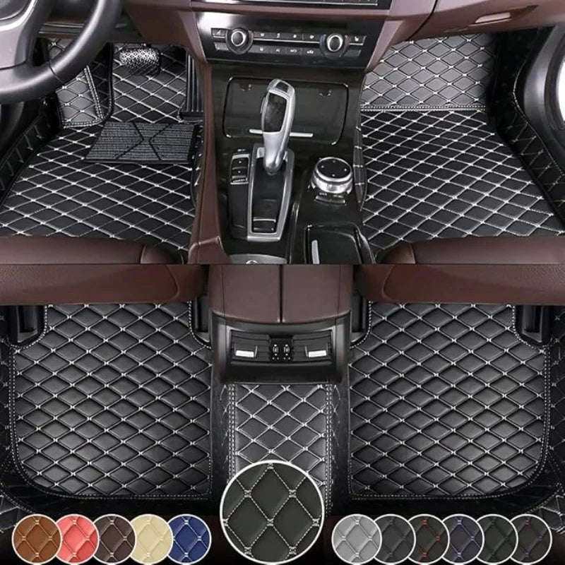 Custom Floor Mats For BMW 3 Series F30 F31 Touring F34 GT G20 20-23 Leather Full Coverage Auto Floor Mats Luxury Floor Liners