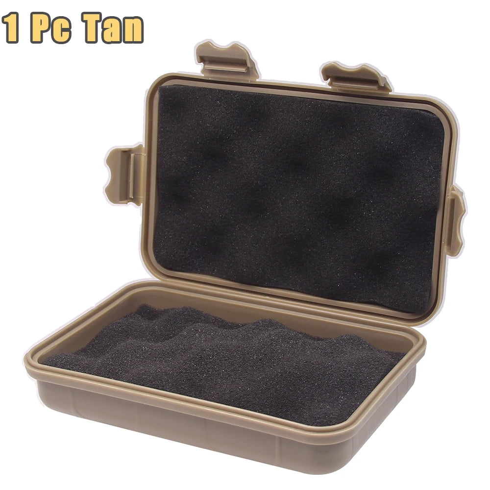 15x10x5CM Compact Hard Shell Case with Foam Padding Portable EDC Utility Box for Tactical Gear, Outdoor Gadgets & Fishing Tackle