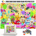 Challenging Toy Pokemon 1000Pcs Wooden Jigsaw Puzzles Educational Games Montessori Table Game for Kids Adults Fun Leisure Gifts