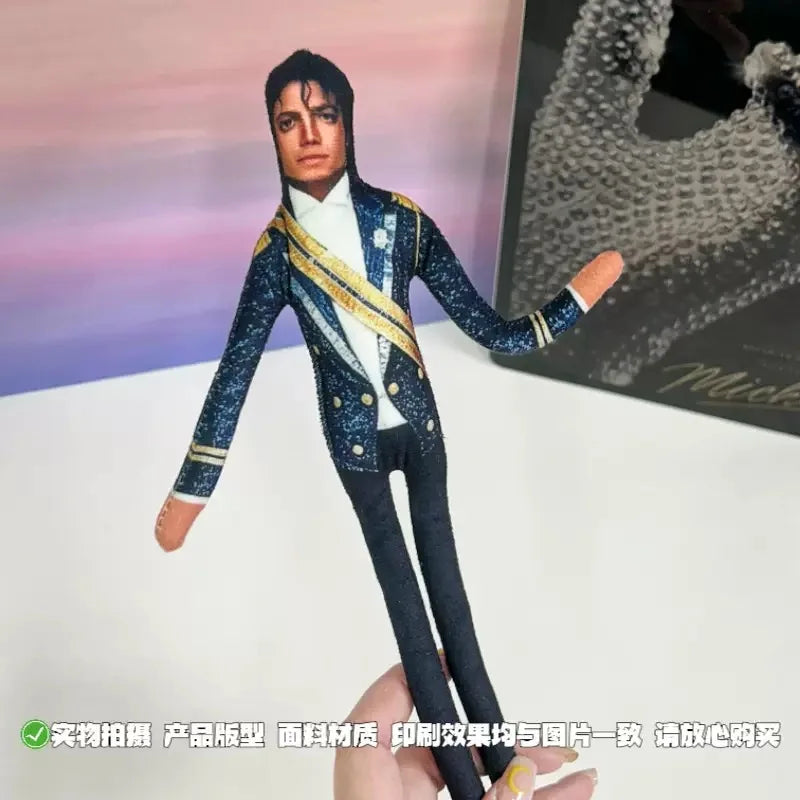 Michael Jackson Cosplay Prop Doll Plush Figure Joint Mobility Soft Stuffed Room Decor Collection Gift Abstract Design