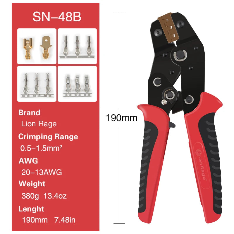 Crimping Plier SN-28B 48B 58B Dupont XH2.54 KF2510 SM 2.54 3.96 TAB 2.8/4.8/6.3 Plug type terminals Electrical Clamp Min Tools