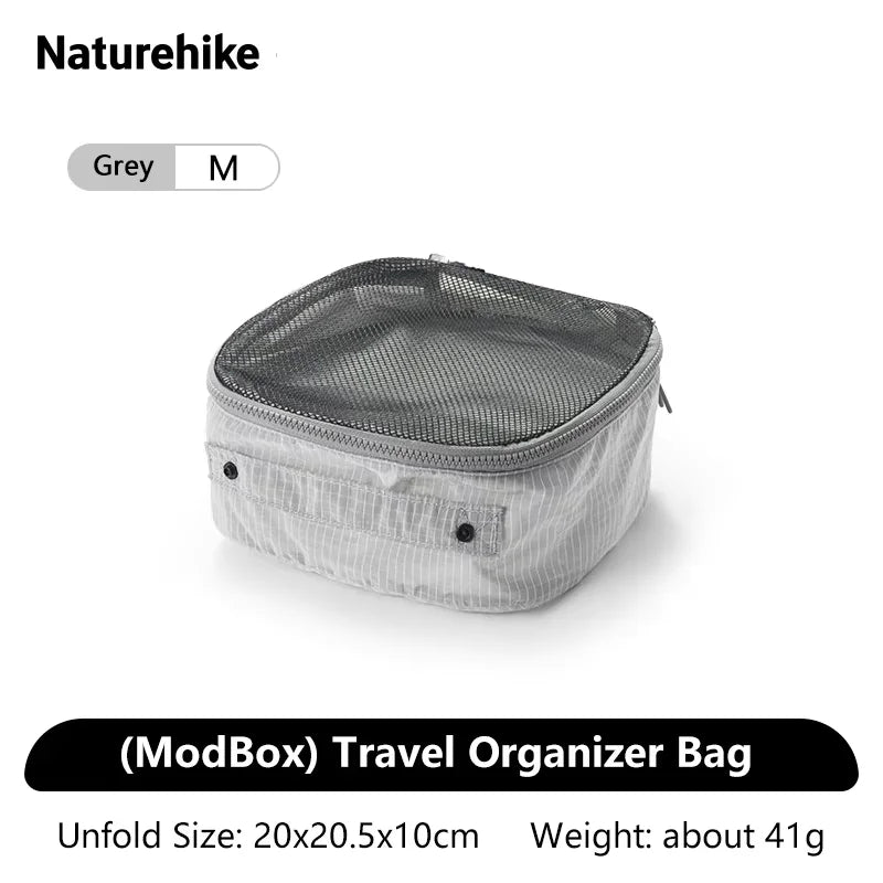 Naturehike ModBox Travel Storage Bag Portable Outdoor Camping Business Trip Suitcase Clothing Separator Makeup Organizer Bags