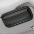 Car Glasses Case Wear-Resistant PU Leather Sunglasses Holder Hook and Loop Fastener Eyewear Protection Box Scratch-Free