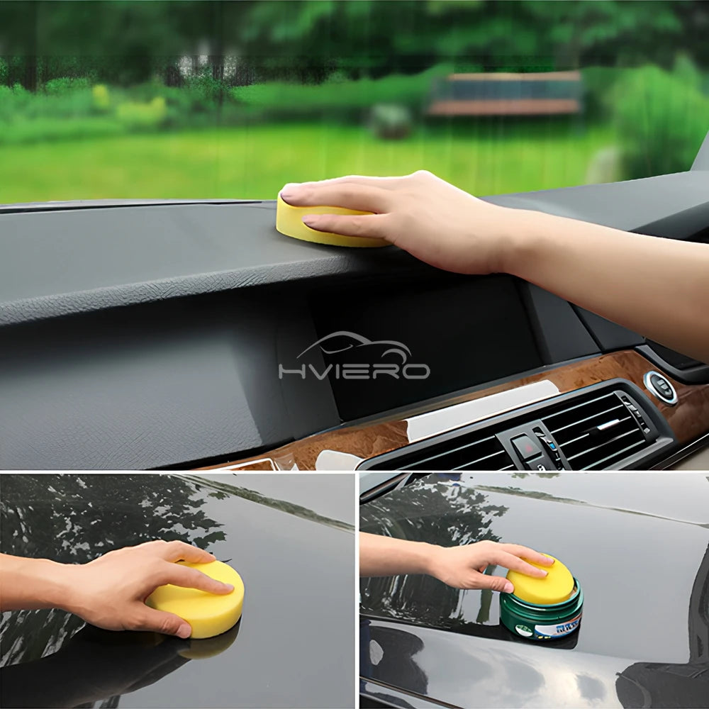 5Pcs Round Auto Care Polish Sponges Cleaning Tools Wax Washer Pads Body Car Sponges Applicator Foam Wash Glass Clean Accessories