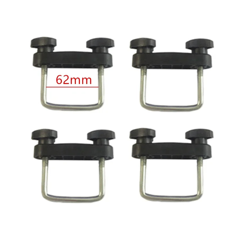 4pcs/Set Car Roof Rack Basket U-Bolt Clamps Mounting Fitting Kit