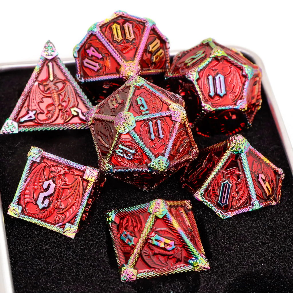 D and D Dice RPG Metal Dice for DnD Polyhedral Dice For Dungeons and Dragons Dice Role Playing Games D&D Dice Gifts Green Dice