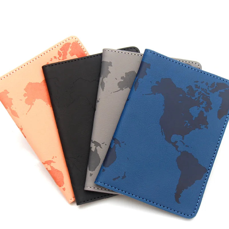 Retro Passport Covers Luggage Tag Pu Leather Passport Case Luggage Tags Travel Passport Organizer ID Card Holder