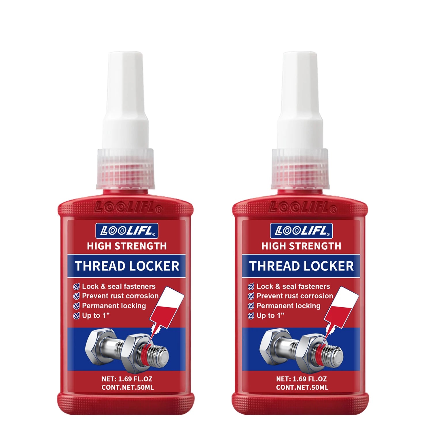 243 Blue Thread Locker Anaerobic Adhesive Removable Anti Vibration Screw Lock Glue for Motorcycle Bicycle Auto Metal Fastener