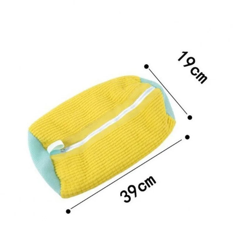 1PCS Wash Shoes Bag Padded Net Laundry Shoes Protector Fluffy Fibers Polyester Washing Shoes Machine Laundry Bag Drying Bags