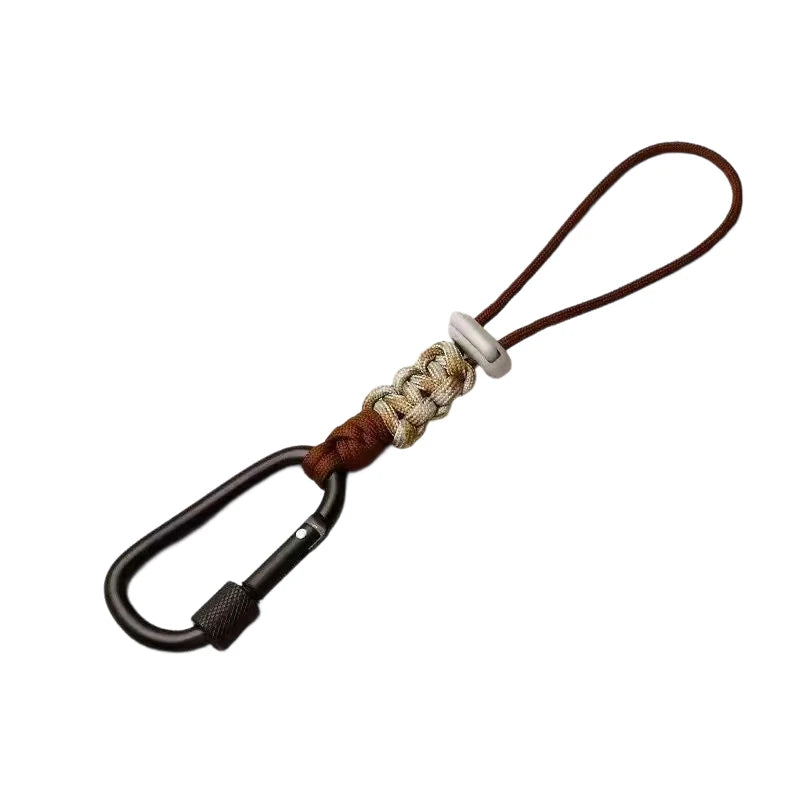 Outdoor Umbrella Cord Water Bottle Hanger Buckle Woven Water Bottle Hanger Lanyard Outdloor Hiking Camping Backpack Hook Clip