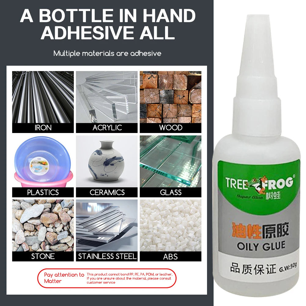1/2/3pcs Powerful Oily Glue For Welding High-Strength Super-Glue Adhesive Instant Bonding Adhesion For Metal Wood Ceramic Rubber