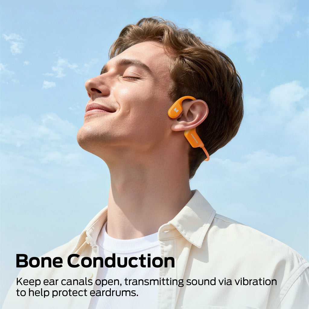 Monster BC300 Bone Conduction Bluetooth 6.0 Headphone IPX8 Waterproof Wireless Swimming Earphones Built-in 32GB Sport Earhook