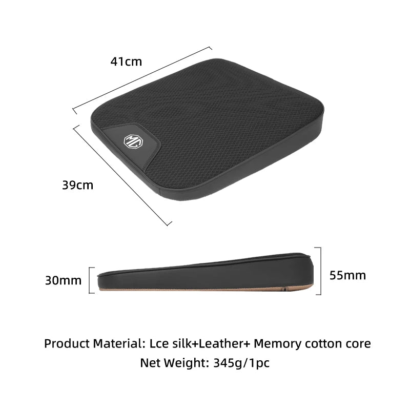 Car Ice Silk Booster Cushion Increase Seat Pad Slant Mat Auto Accessories For Morris Garages MG 3 5 6 7 ZS HS GS Hector TF GT ZR