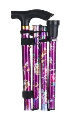 5Level Adjustable Foldable Flower-shaped Aluminum Alloy Walking Stick Portable Elderly Walking Stick Suitable for Outdoor Hiking