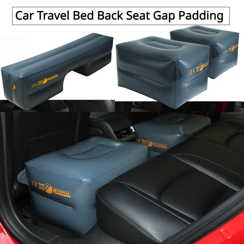 Car Travel Bed Back Seat Gap Padding Inflatable Air Mattress Universal Rear Seat Gap Pad Air Cushion Bed Car Accessories 2017-26