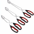 Barbecue Scissor Tong Non-Slip Grilled Food Bread Tong Metal BBQ Baking Clip with Long Handle Kitchen Cooking Accessories