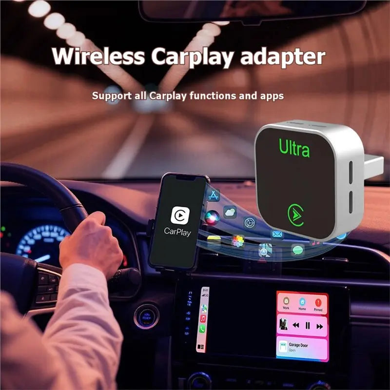 Latest 2 in 1 Wireless for Carplay Smart Box USB Dongle Adapter for Android Auto Wired Connection for Carplay To Wireless Plug