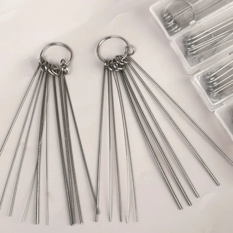 Stainless Steel Needle Shower Head Cleaning Brushes Set Suitable For Multi Size Shower Heads Bathroom Accessory Cleaning Tools