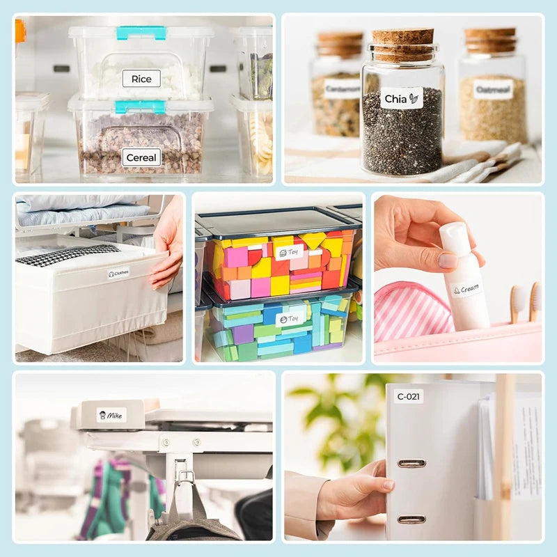 Marklife P15 Thermal Label Sticker Label Paper Tape For Mini Thermal Printer White Color Self-adhesive Paper For P12 Q30 Printer