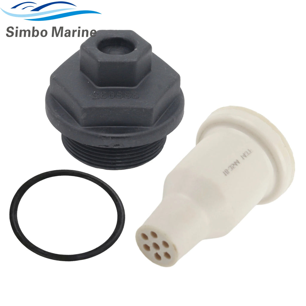 Boat Motor Thermostat Assy with Covers for Johnson Evinrude 75 To 175 HP Outboard Engine Replaces 435491 0338632 0331188