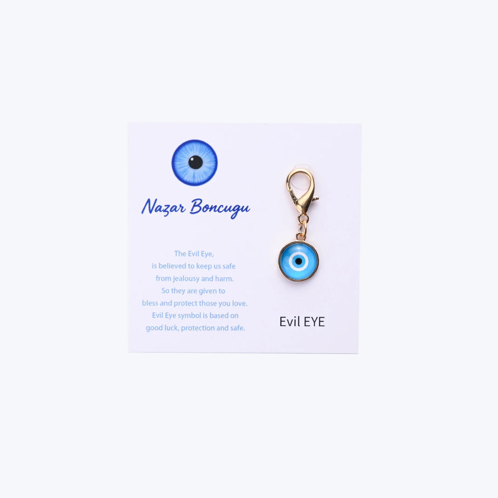 1pc Trendy Turkish Blue Evil Eye Keychain with Cute Charm Personalized Key Ring Stylish Bag Decoration Accessories Fashion Gift