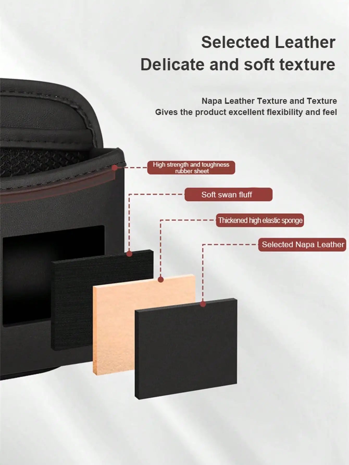 1pc Car-Mounted Storage Bag: Leather Car Storage Bag with Multi-Functional Adhesive Design, Car Phone Bag, In-Car Phone Holder P