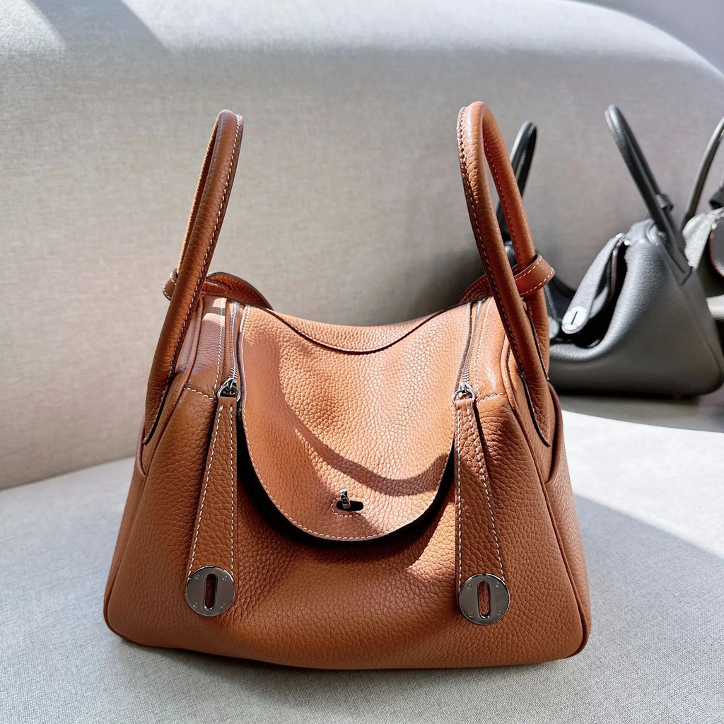 Genuine Leather Lindy Bag For Women TOGO Top Layer Cowhide Handbag Luxury Shoulder Tote Bag Commute
