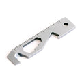 Inch/Metric 10 in 1 EDC Pocket Survival Tool Camping Screwdriver Bottle Opener Ruler Key Chain Outdoor Tools for Hiking Fishing