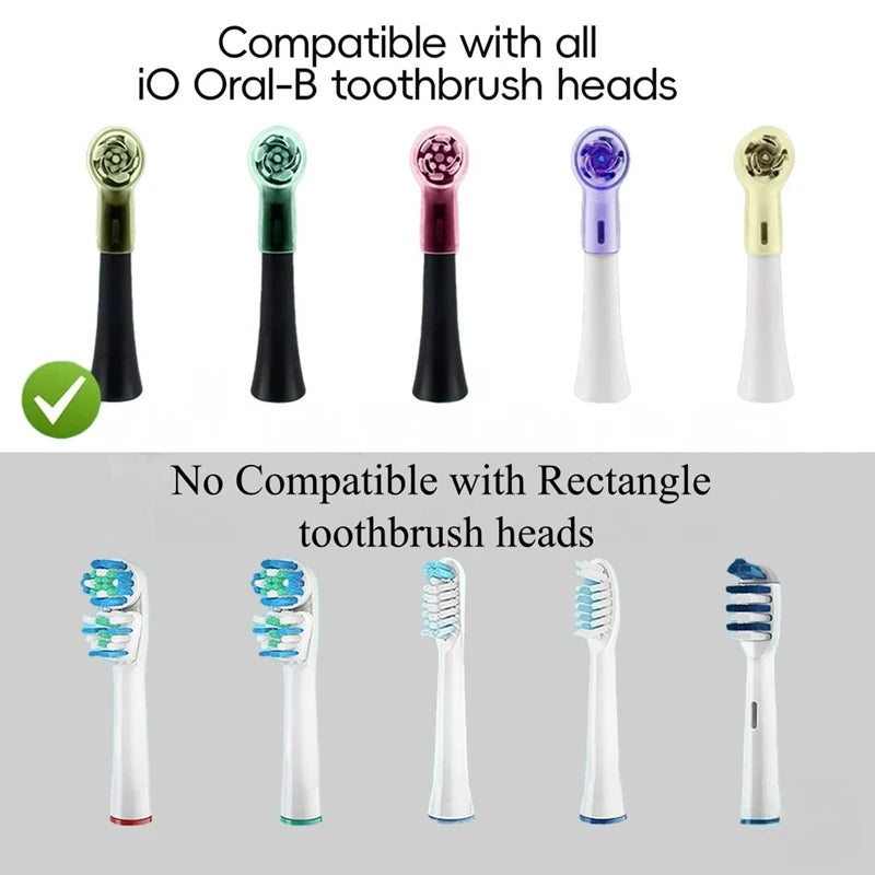 2-8pcs Colors Toothbrush Dustproof Covers Caps Compatible With Braun For Oral B & Io Series Electric Toothbrush Head Protector