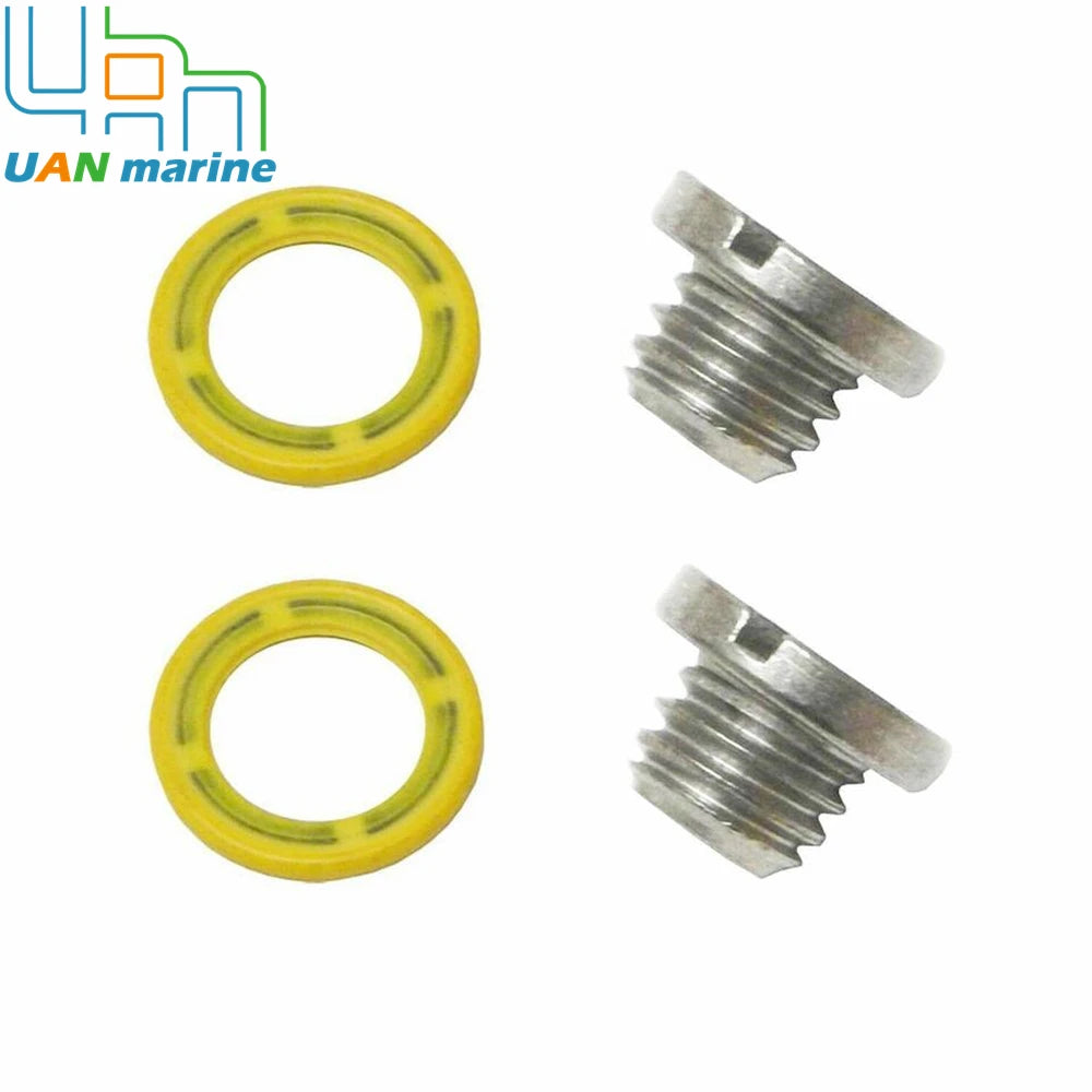 10-79953Q2 Lower Unit Drain Plug Gearcase Screw Kits For Mercury 10-79953A2 18-2244 22420 10-79953Q04