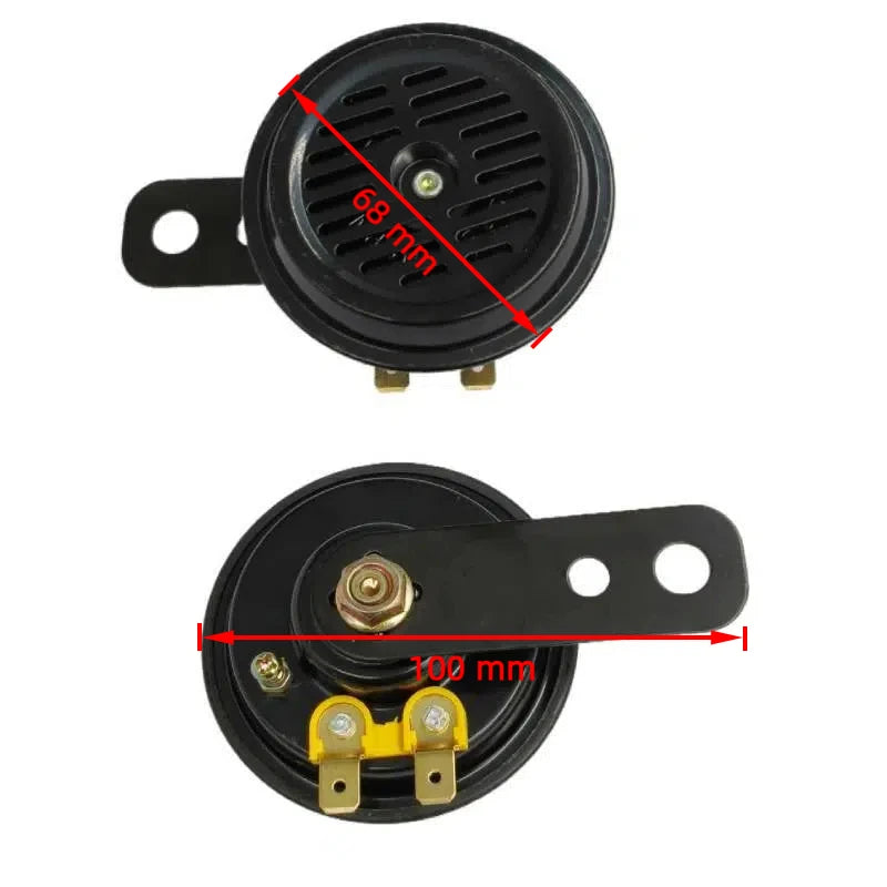Motorcycle Universal Waterproof Round Loud Horn Speakers Electric Horn Kit 12V Horn 1.5A 105db Signal For Motorcycle Accessories