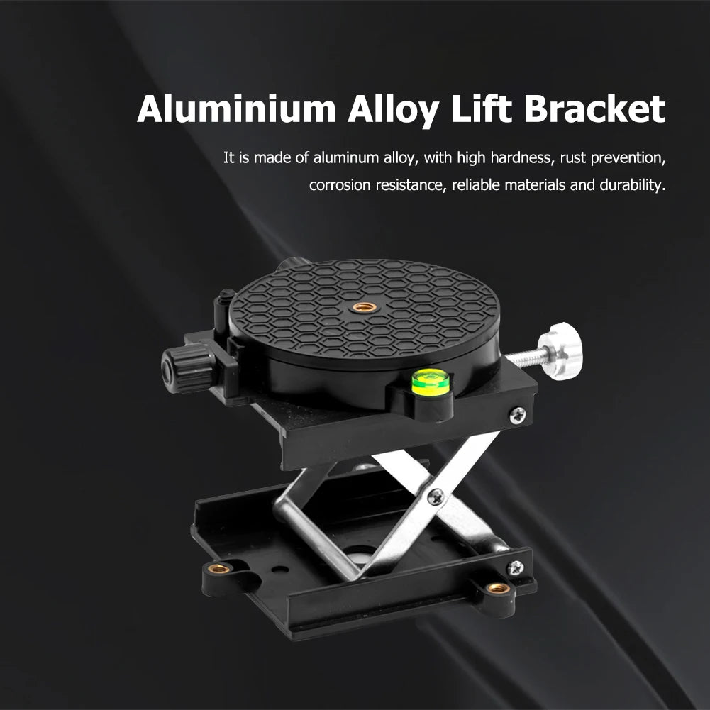 Aluminium Alloy Laser Level Bracket Lab Lift Platform 360 Degree Rotation Table Lifting Stand Workbench Base Woodworking Benches