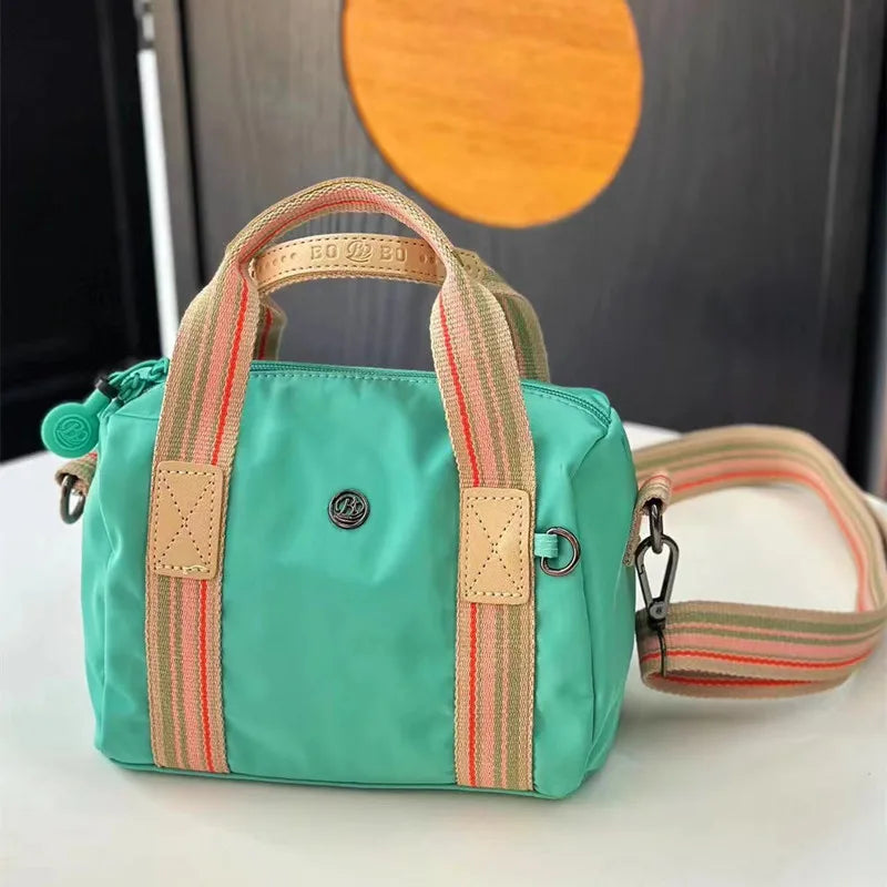 Women's Fashion Crossbody Bag, Nylon Material Small Handbag Fabric Bag, Large Capacity Messenger Bag.