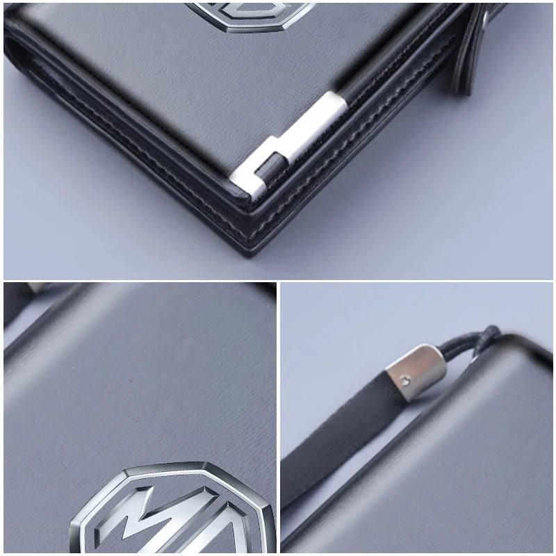 Leather Car Driver License Credit ID Card Holder Case Wallets For Morris Garages MG 6 3 5 7 TF ZR ZS HS GS GT Hector RX5 Gundam