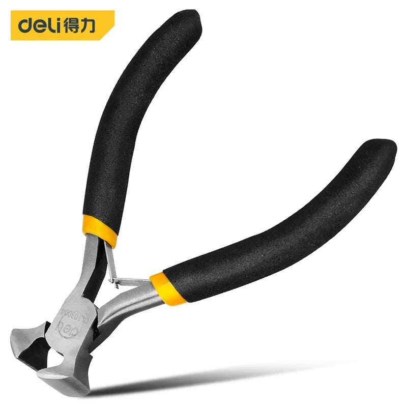 Deli 1 Pcs Mini Pliers Making Pliers Precision Wire Cutters, Needle, Round & Bent Nose for Making, Chain Nose, Craft, Earring