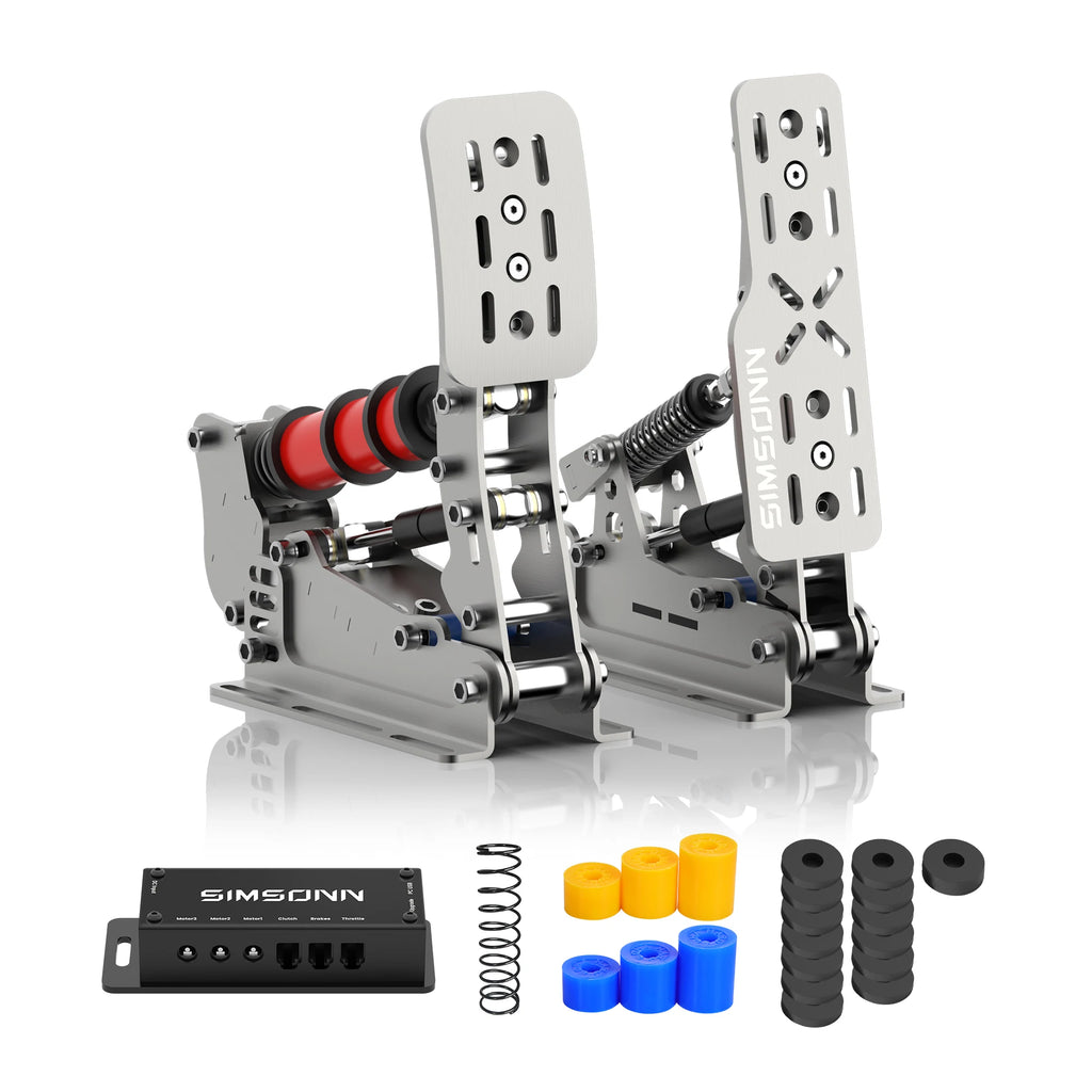SIMSONN Plus X Sim Racing Simulator Pedal PC Simracing Pedals Support VAM and VAM RPO Vibration Motor Driving Game Accessories