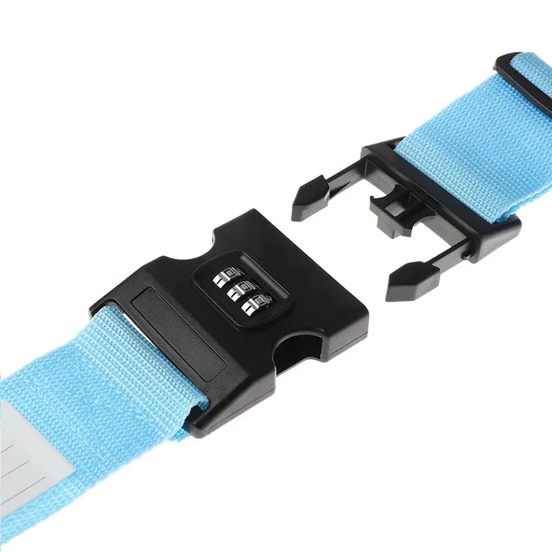 Adjustable Luggage Belts Strong Elastic Extra Safety Travel Suitcase Luggage Baggage Security Straps Tie Belt Carry On Straps
