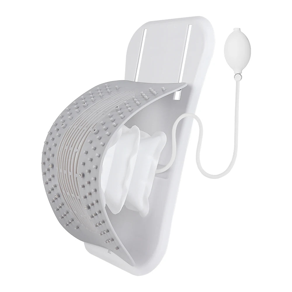 Foreverlily Adjustable Back Massager Airbag Waist Neck Support Massage Lumbar Cervical Muscle Relax Stretcher Posture Massager