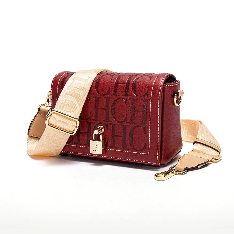 CHCH Crossbody Bag 2024 New Purple Magnetic Flip Cover Commuter Women's Bag Wallet