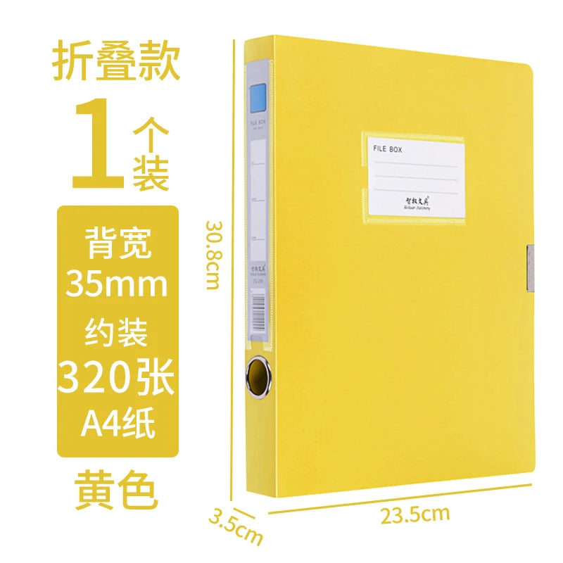 A4 File Folder Test Paper Bag Data Storage Bag Student Folder School Office Supplies Stationery Document File Box Desk Organizer