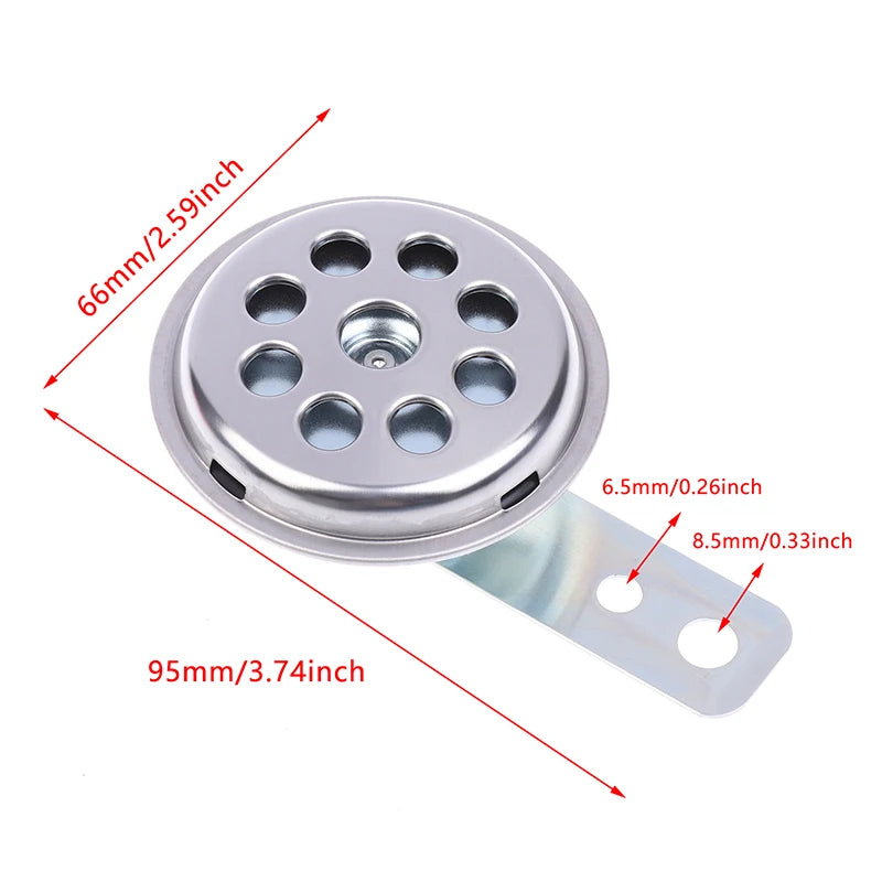 1 Piece Universal Waterproof Electric Horn LVEE DL70 Series 6V/12V Motorcycle Horn 105db Moto Bike Motor Scooter Loud Sound
