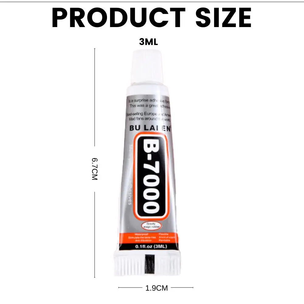 1/6pcs B7000 3ml Mobile Phone Touch Screen Super Glue B-7000 Adhesive Telephone DIY Glue Repair Point Diamond Jewelry Glass Glue