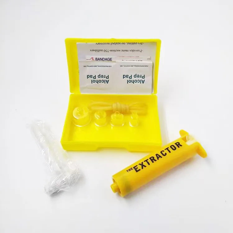 Camping Venom Extractor Snake Insect Bite First Aid Kit Outdoor Emergency Survival Rescue Venomous Bee Bite Vacuum Detox Pump